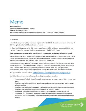 Fillable Online Consent Forms For People Supported Including SDMs