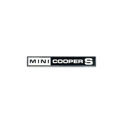 Badge Arriére Mini Cooper S Mkiii Piéces Détachées Austin Mini Dmo Racing