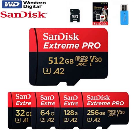 Cartão De Memória Sandisk Extreme Pro Micro Sd 128gb 64gb 32gb 256gb 512gb Shopee Brasil