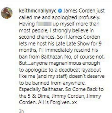 James Cordens Restaurant Ban Dropped After Star Called Owner