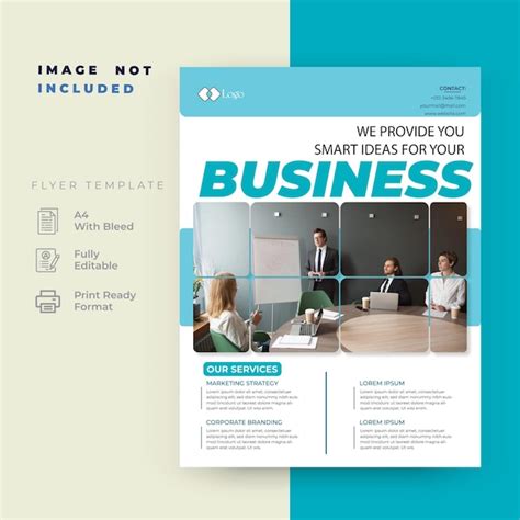 Kreative Business Flyer Design Vorlage Premium Vektor