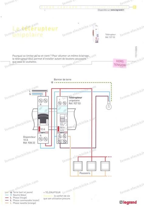 Voir Plus Branchement Telerupteur Legrand Ax Schema Branchement