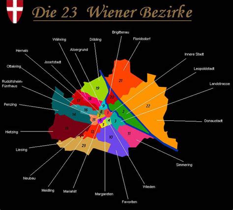 Die 23 Wiener Bezirke Planet Vienna