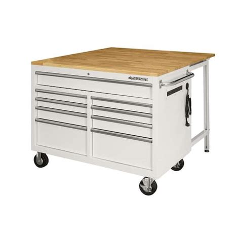 Husky In W X In D Standard Duty Drawer Mobile Workbench Tool