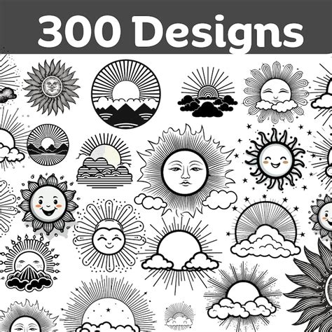 300 Sunrise SVG Sun Svg For Cricut Sunrise Clipart Etsy