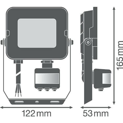 Foco Proyector LED Ledvance 20W 2000Lm 4000K 100 x 100º IP65 Sensor