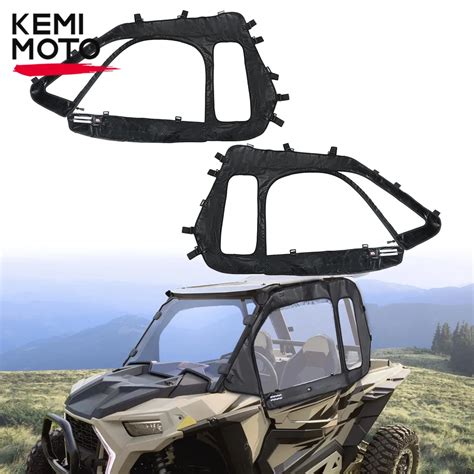 KEMIMOTO UTV Soft Upper Door Set Kit Compatible With Polaris RZR XP