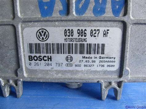 Steuergerät Motor 0261204797 SEAT AROSA 6H 1 4 eBay