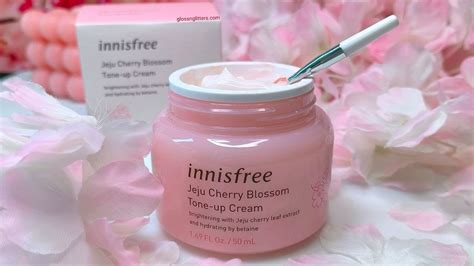 Innisfree Jeju Cherry Blossom Tone Up Cream Review YouTube