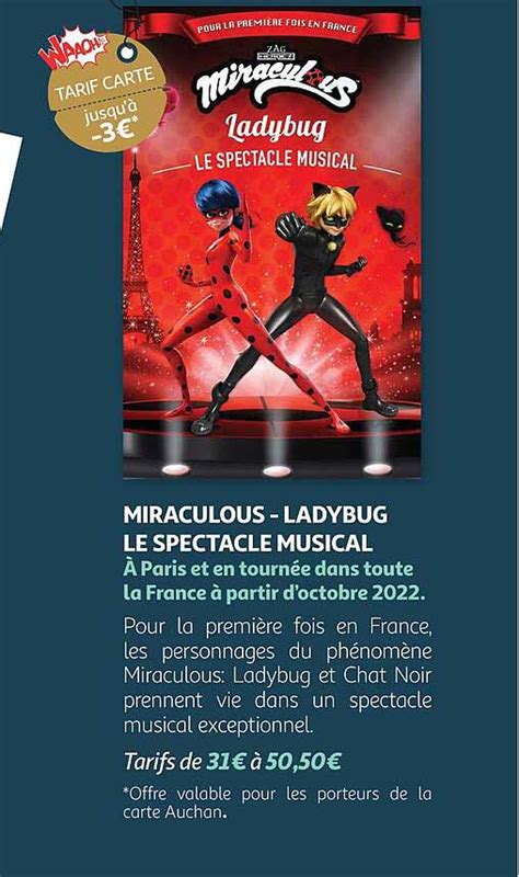 Offre Miraculous Ladygug Le Spectacle Musical Chez Auchan