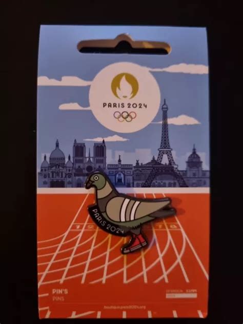 Pins Pigeon Baskets Jo Jeux Olympiques Paris 2024 Big Model With Shoes