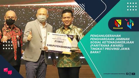 Penganugerahan Penghargaan Jamsostek Paritrana Award Tingkat Provinsi