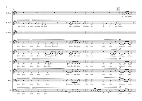 In The Bleak Midwinter - Beautiful Piano Music Sheets - OneVoice