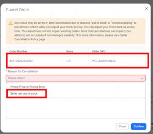 How Do I Cancel An Order Lazada Seller Center