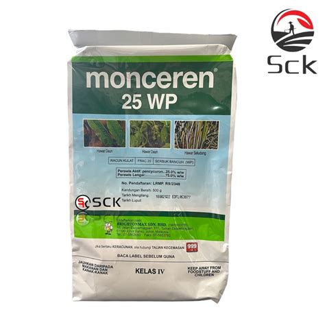 Monceren 25WP Pencycuron 25 Bayer Racun Kulat Fungicide 500g Shopee