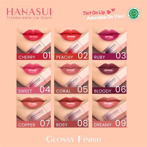 Jual Hanasui Tintdorable Lip Stain Lip Tint Shopee Indonesia