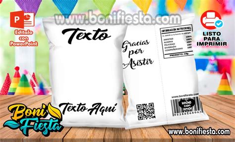 Molde Chips Bags Boni Fiesta