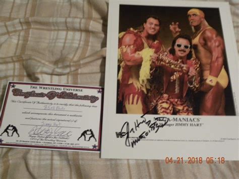 hulk hogan,brutus beefcake,jimmy m.o.s.hart autographed red boot coa ...