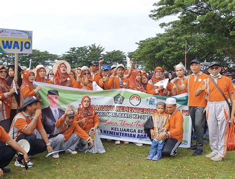 Keluarga Kemenag Sulsel Tumpah Ruah Pada Puncak HAB Ke 77 Di Bantaeng