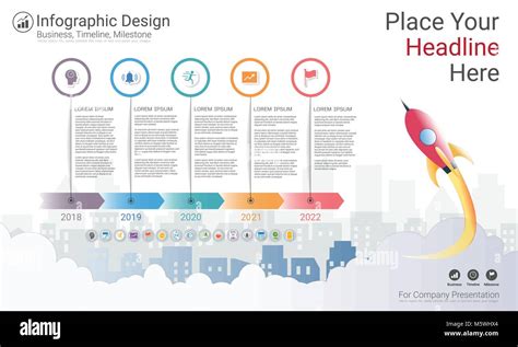 Milestone timeline infographic design, Road map or strategic plan to ...