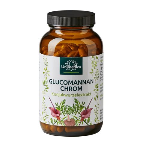 Abnehmkapseln Mit 4000mg Glucomannan Aus Der Konjakwurzel Chrom 180