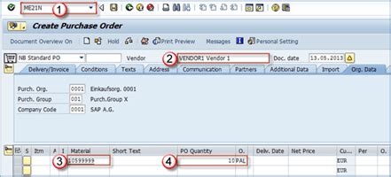 Me N How To Change A Purchase Order In Sap