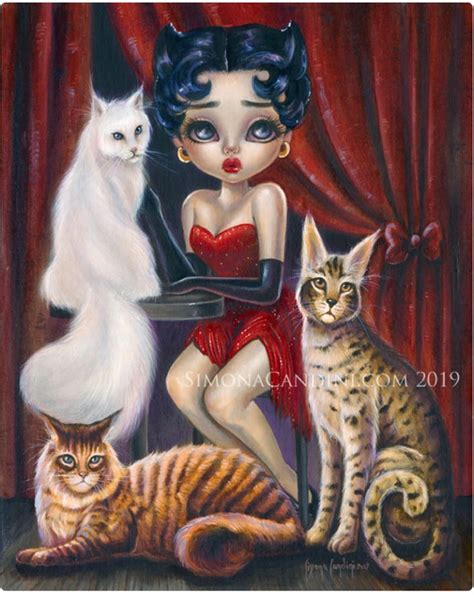 Betty Boop A Strange Kind Of Cat LIMITED EDITION Etsy Canada Betty