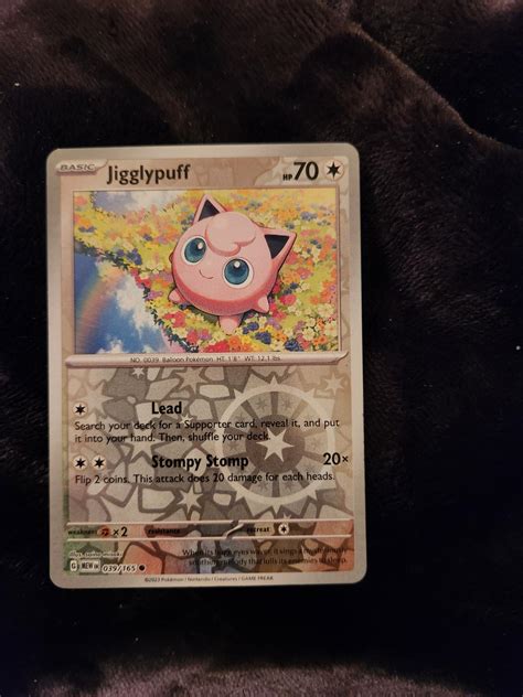 Jigglypuff Reverse Holo Ungraded Pokemon Scarlet Violet 151