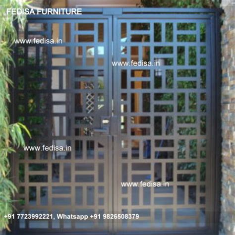 Aluminium Gate Design Steel Square Pipe Gate Design Lakdi Ka Gate