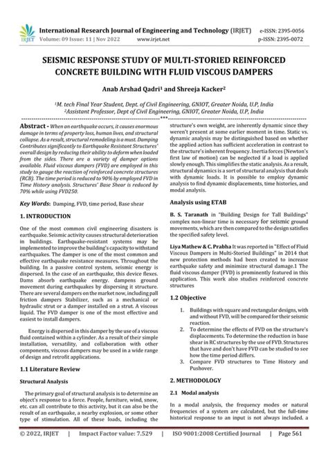 SEISMIC RESPONSE STUDY OF MULTI STORIED REINFORCED CONCRETE BUILDING