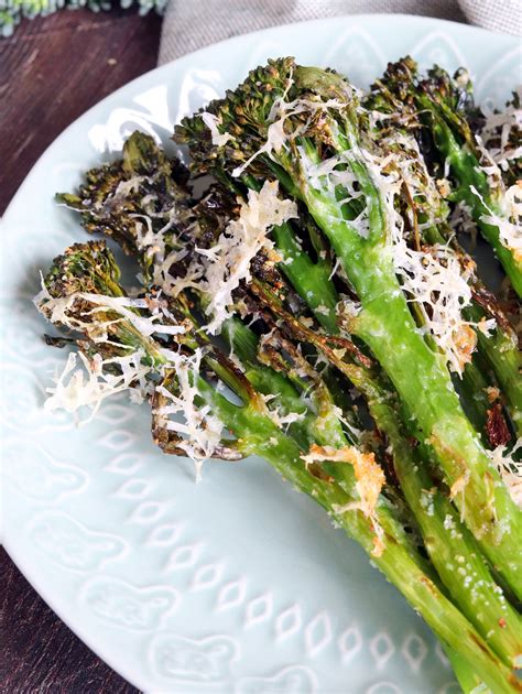 Roasted Parmesan Tenderstem Broccoli Curlys Cooking