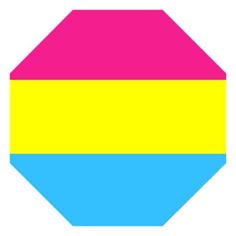 Pansexual Octagon Stripe Flat Png And Svg Design For T Shirts