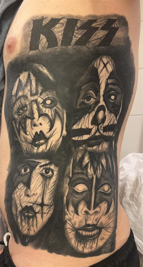 Kiss Tattoo Done By Jyrke Savolainen At Low Life Collection Helsinki