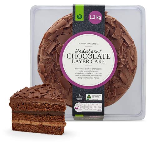 Woolworths Belgian Chocolate Layer Cake 1 2kg Woolworths