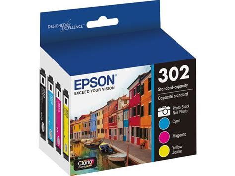 EPSON Claria Premium 302 T302520 S Ink Cartridges 4 Pack Photo Black