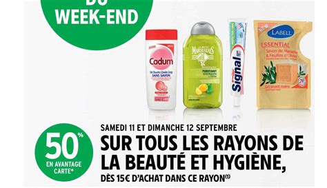 Promo Rayons De La Beauté Et Hygiène chez Intermarché Contact