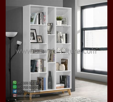 Jual Rak Buku Murah Model Minimalis Terbaru Jepara Bawu Furniture