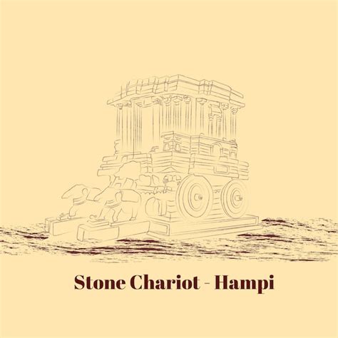 Premium Vector Stone Chariot Hampi