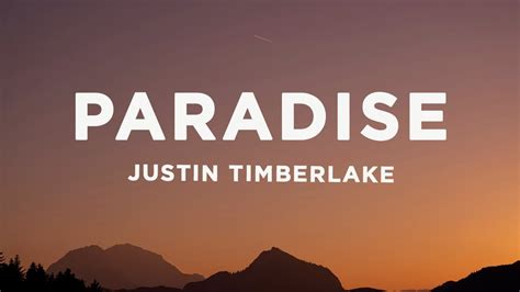 Justin Timberlake Paradise Lyrics Ft Nsync Youtube