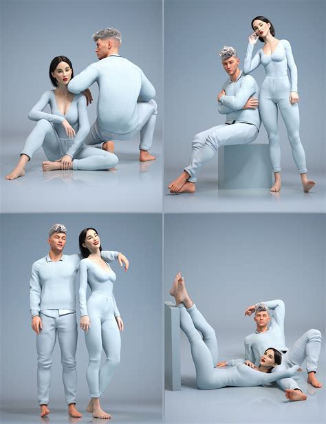 Lookbook for Two Poses and Expressions Bundle | Daz 3D