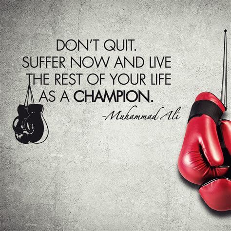 Muhammad Ali Boxing Wall Sticker Quote Wall Chimp UK