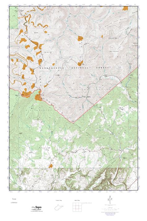 Mytopo Trout West Virginia Usgs Quad Topo Map