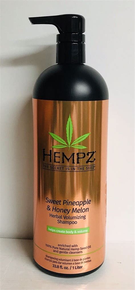 Hempz ~ Sweet Pineapple & Honey Melon Herbal Volumizing Shampoo 33.8 fl ...