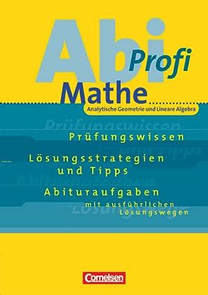 Aufgabensammlung Lineare Algebra Analytische Abebooks