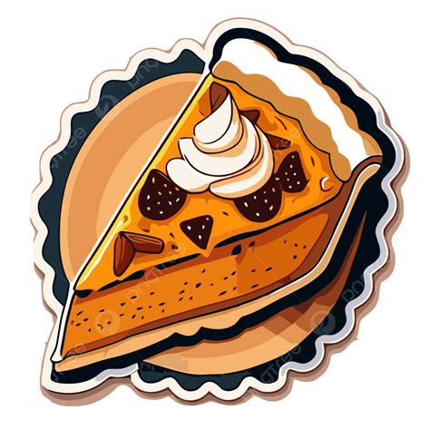 Pumpkin Pie Slice Clipart