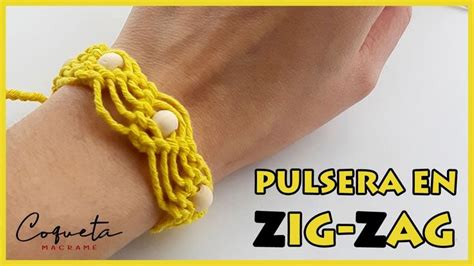 Como Hacer Una Pulsera Sencilla En Zig Zag FACIL Y RAPIDO Bracelet