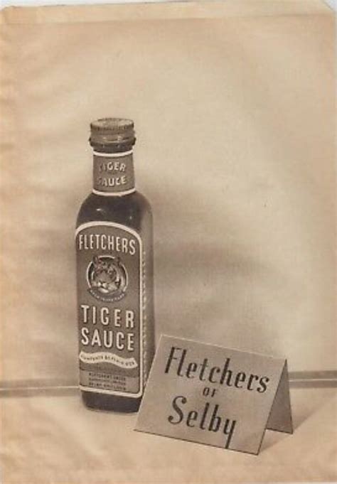 Maria Glot Saltaire On Twitter Joshua Fletcher Produced Tiger Sauce At The Airedale Works