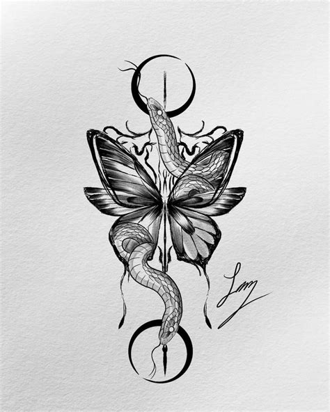 Share Butterfly And Snake Tattoo Super Hot In Cdgdbentre