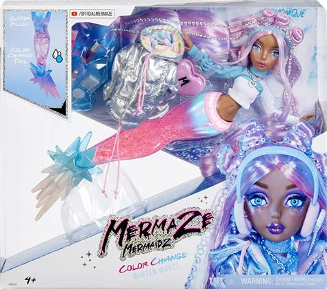 Mermaze Mermaidz Winter Waves Harmonique Include Bambola Alla Moda