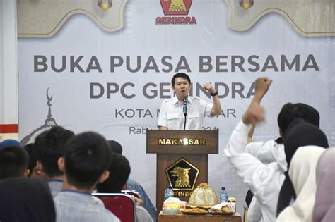 Gerindra Dorong Kader Maju Di Pilwalkot Makassar Eric Horas Andi Seto